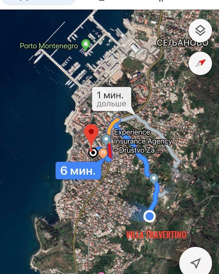 Villa Travertino Тиват Экстерьер фото